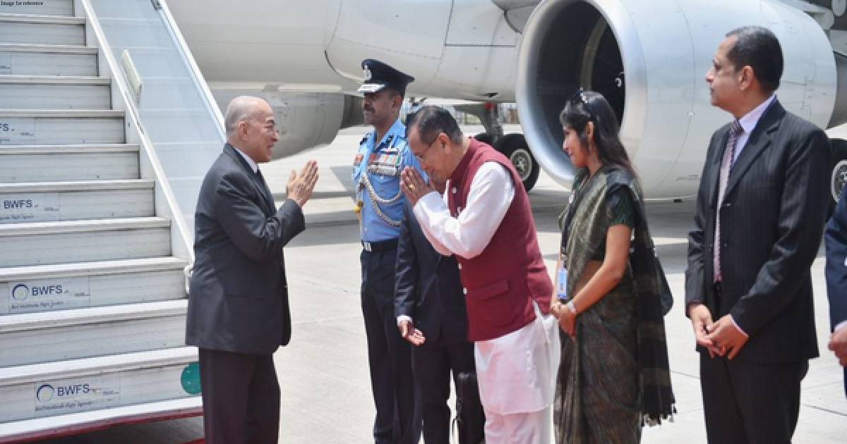 Cambodian King Norodom Sihamoni arrives in Delhi for 3-day visit